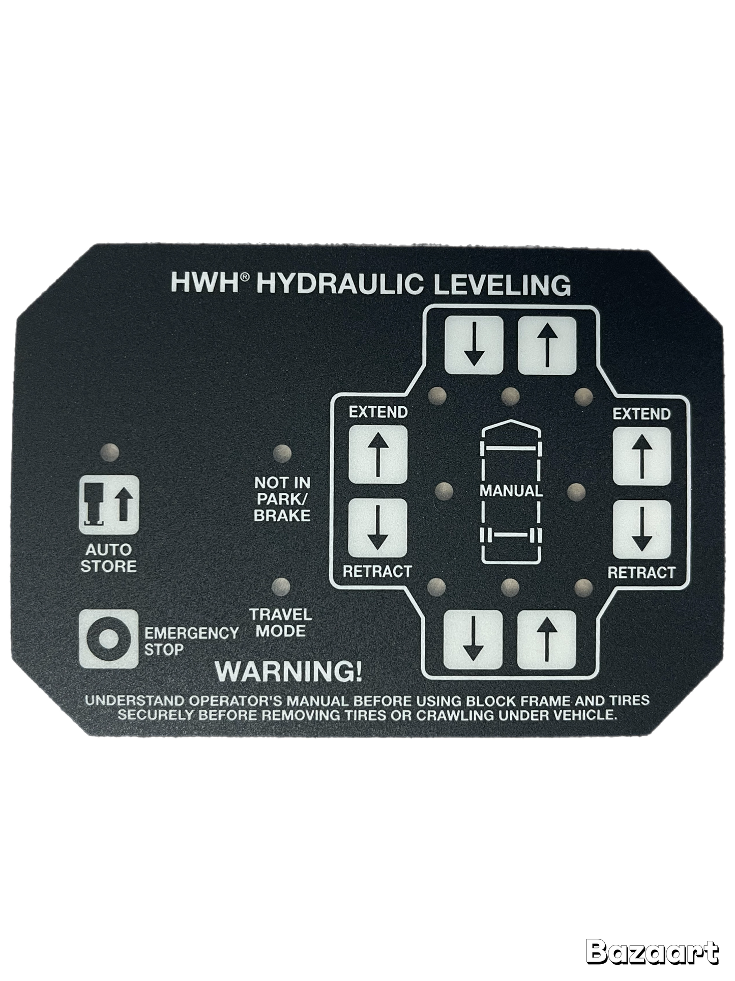 RP37465 - P37465 - Lexan TP Cover - 325 No AIR - No "ON" Button