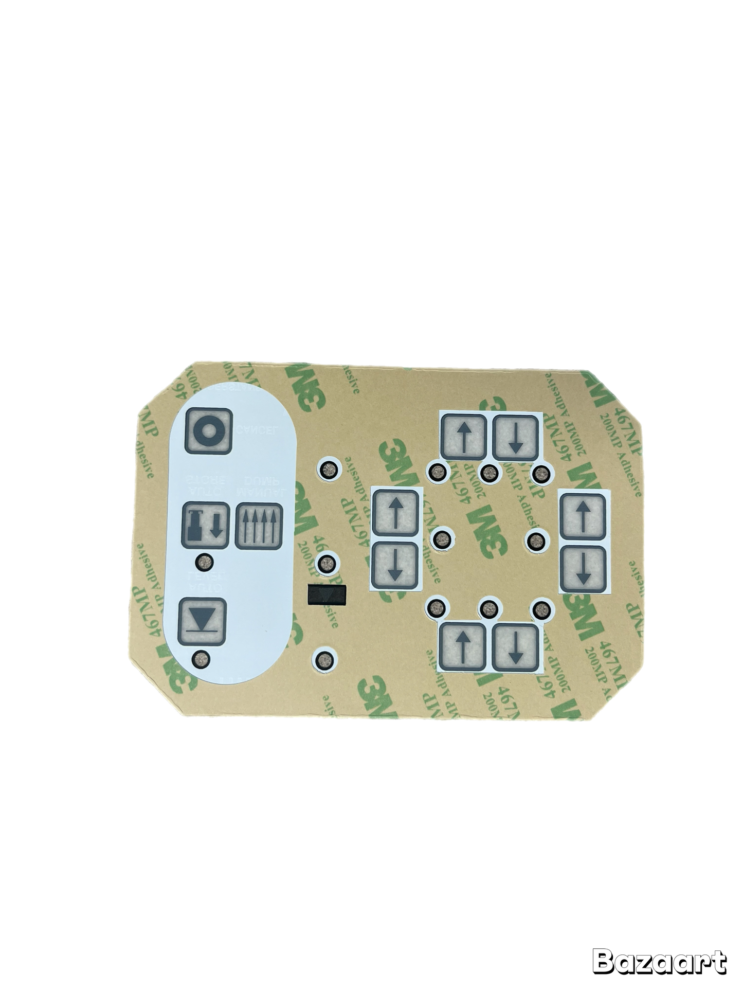RP34698 - P34698 - Lexan TP Cover - 725/625S w/DUMP Button