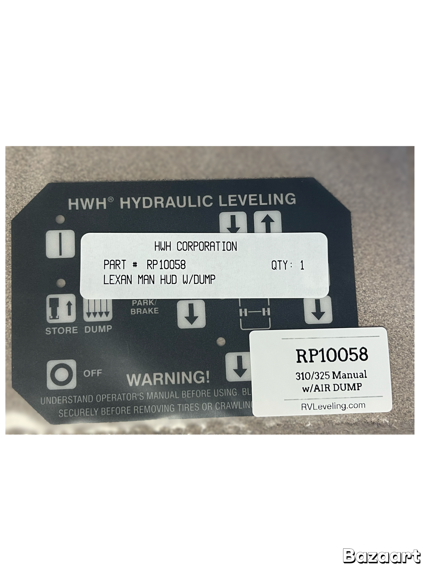RP10058 - Lexan - 310/325 w/AIR DUMP