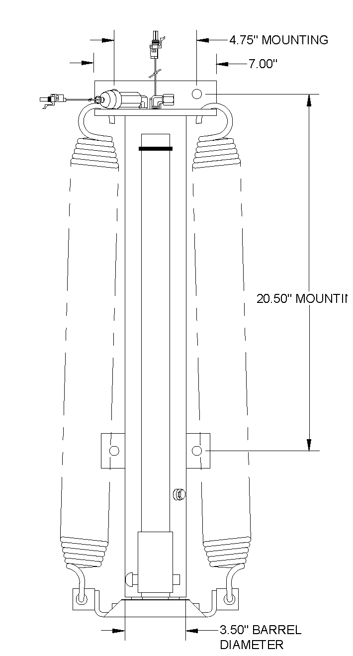 (DSL) RAP34941 - AP34941 Jack Assembly - 10,000# 2.75" Rod x 21" Stroke - 5th Wheel