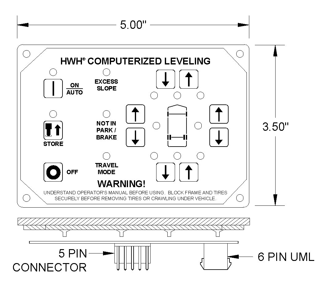 RAP47663 - Touch Pad 725 w/o air KICKDOWN JACKS