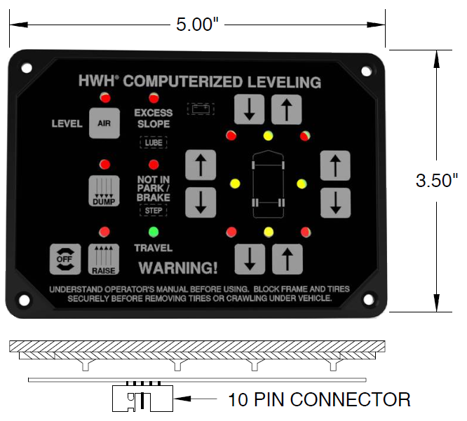 RAP8444 - Touch Pad Air leveling 600