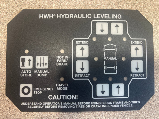 RP37466 - P37466 - Lexan TP Cover - 325 w/AIR DUMP - No "ON" Button
