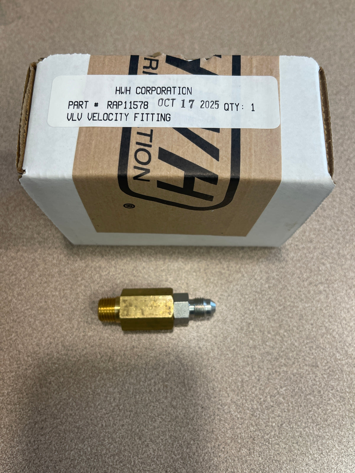 RAP11578 (old PN RAP90279) - Velocity Valve Fitting