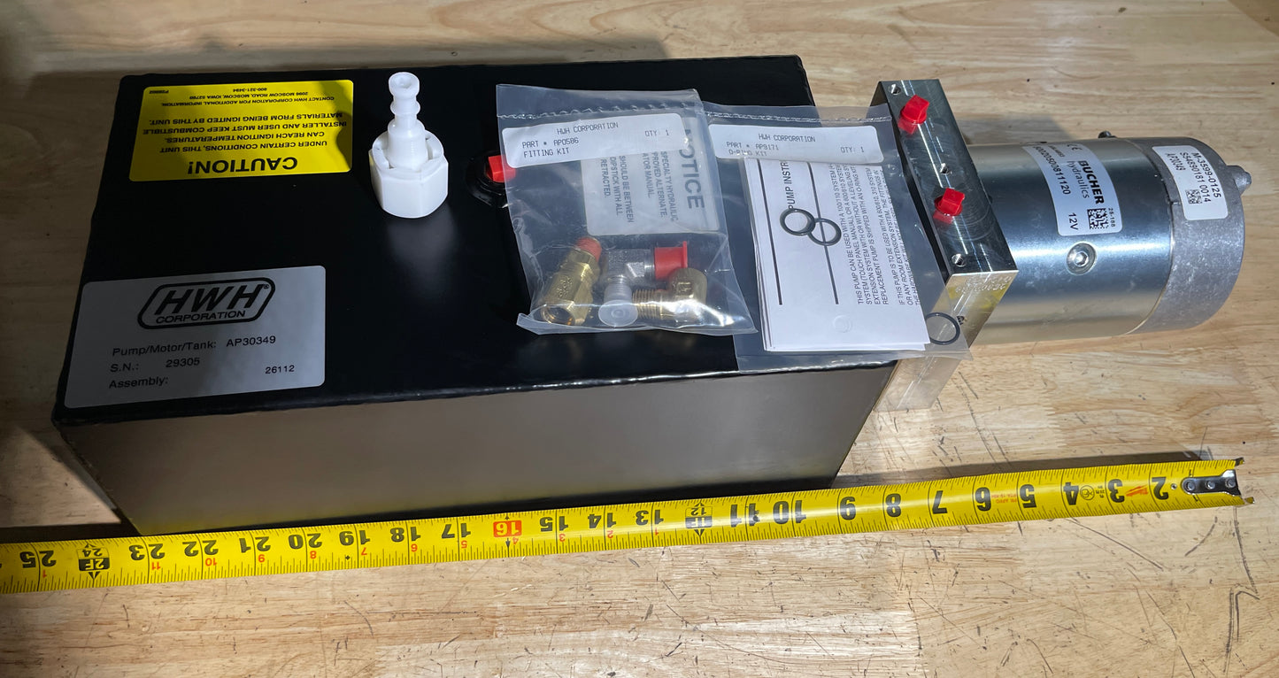 RAP30349 - Motor/Pump/Reservoir Assembly - 2 Gallon - 4.5" Motor