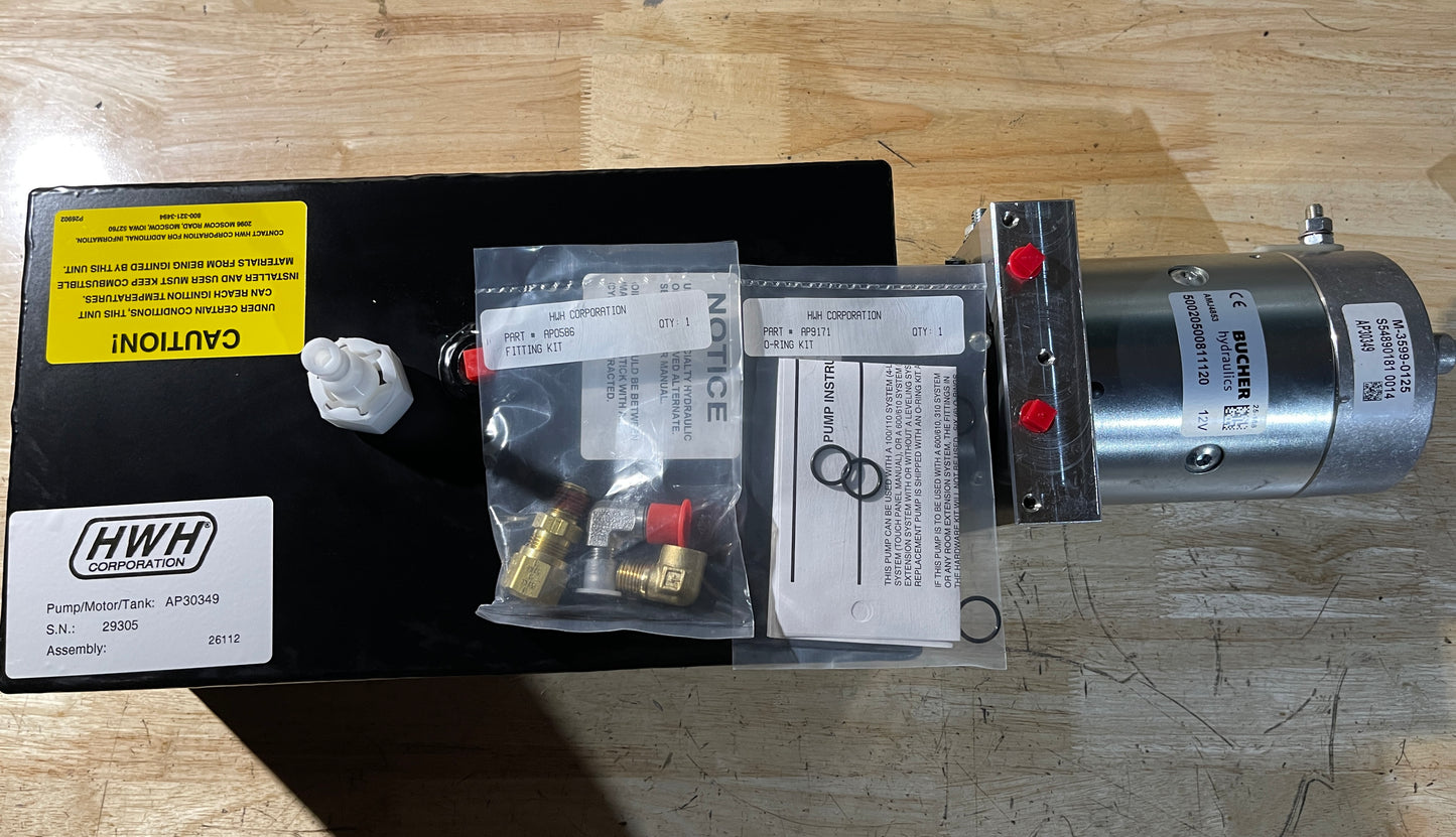 RAP30349 - Motor/Pump/Reservoir Assembly - 2 Gallon - 4.5" Motor