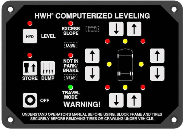 RAP1088 - AP1088 HWH 610 w/AIR Leveling System TouchPad