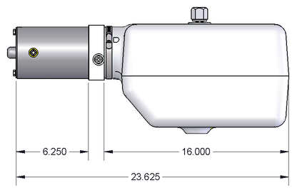 RAP57254 - Power Unit - Motor/Pump/Tank - 3.9 Gallon Plastic