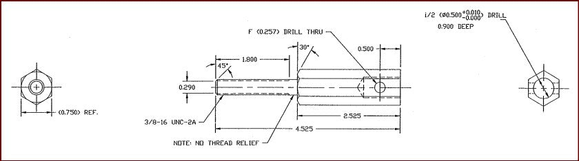 RAP91341 - StoreMore - STUD MTG KIT 3/8" - 2 of each/kit