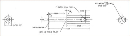 RAP91341 - StoreMore - STUD MTG KIT 3/8" - 2 of each/kit