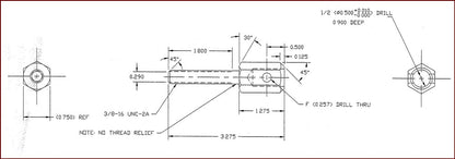 RAP91341 - StoreMore - STUD MTG KIT 3/8" - 2 of each/kit